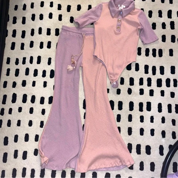 LoveShackFancy Lynx bodysuit with matching Flores pants Medium - Picture 4 of 9